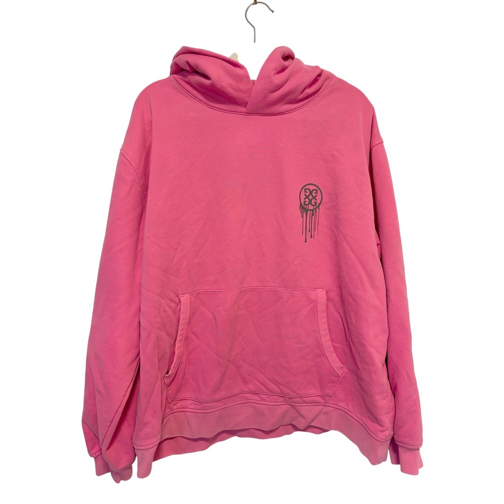 G/FORE Birdies Unisex Oversized French Terry Hoodie in Azalea Pink, XL